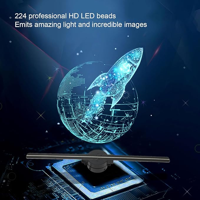 3D Hologram Fan WiFi Projector