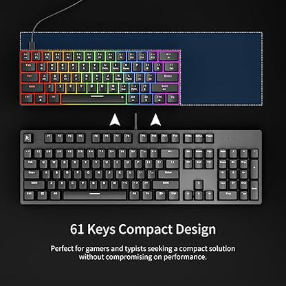 NEWMEN GM611 Gaming Keyboard | 60% Mechanical