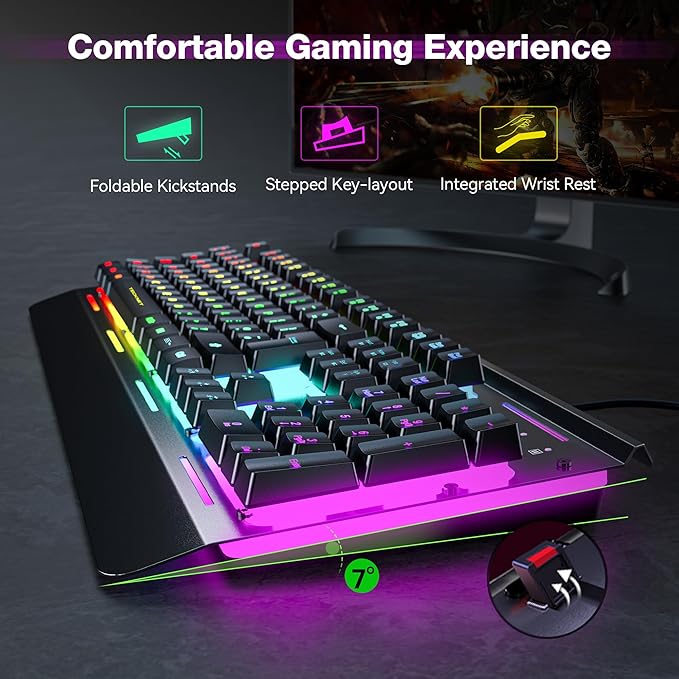 TECKNET RGB Gaming Keyboard