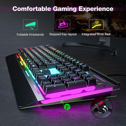 TECKNET RGB Gaming Keyboard