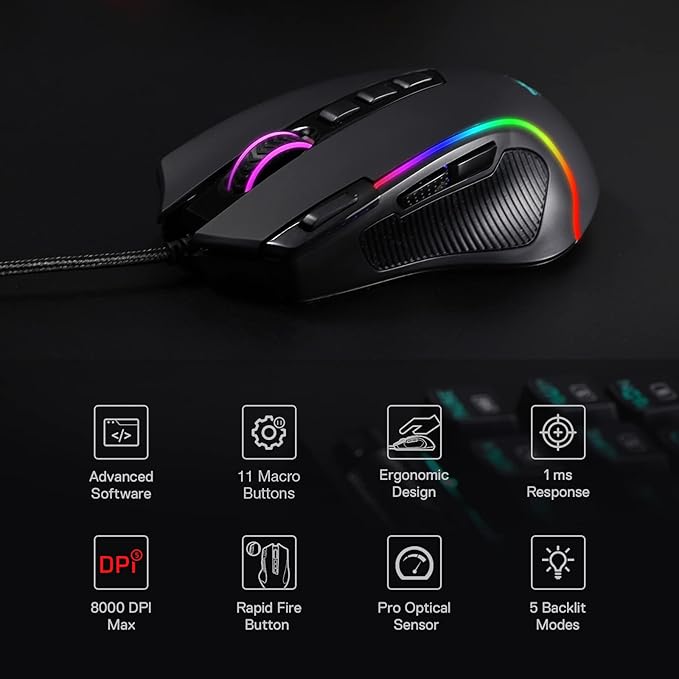 Redragon M612 Predator RGB Gaming Mouse
