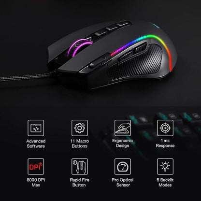 Redragon M612 Predator RGB Gaming Mouse