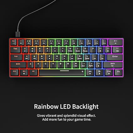 NEWMEN GM611 Gaming Keyboard | 60% Mechanical