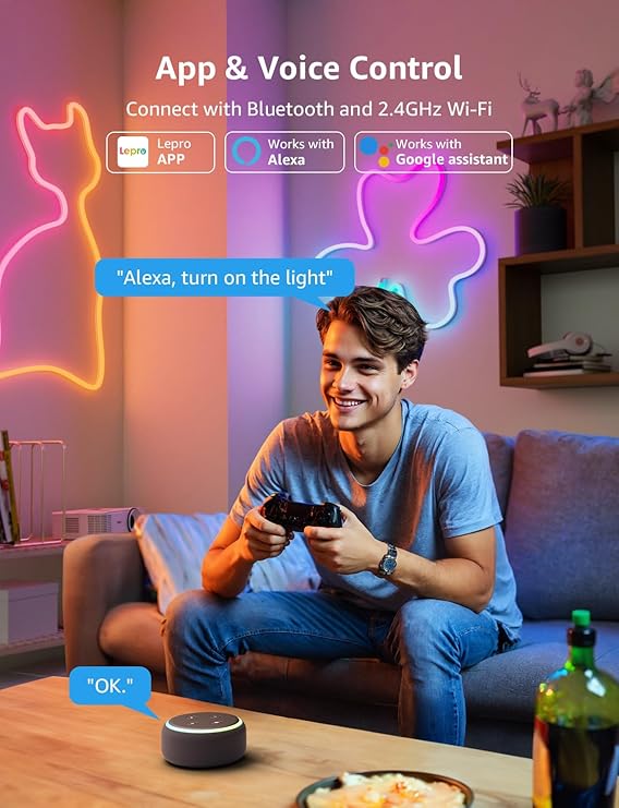 AI Smart Neon Rope Light