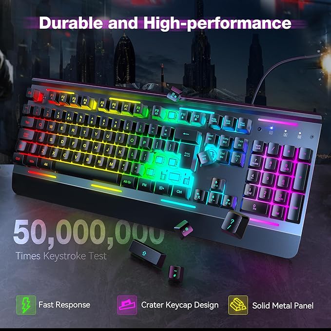 TECKNET RGB Gaming Keyboard