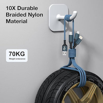 Multi Charger Cable [3Pack 1.2M] 3 in 1