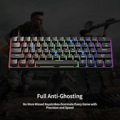 NEWMEN GM611 Gaming Keyboard | 60% Mechanical