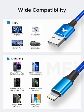 Aioneus iPhone Charger Cable 1M Lightning Cable