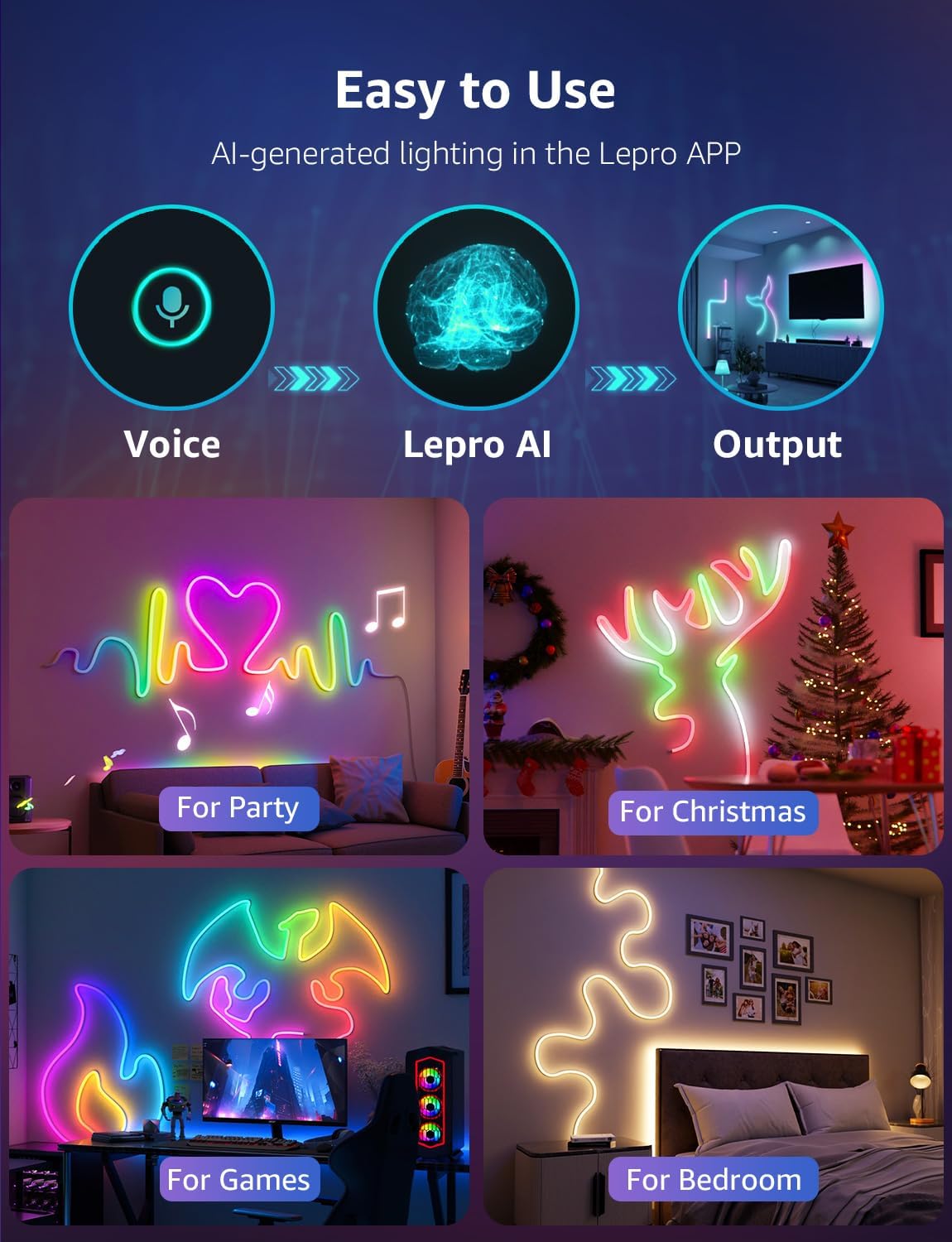 AI Smart Neon Rope Light